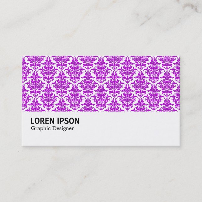 Carte De Visite Hi-Phi - 0224 Purple Damask (Devant)