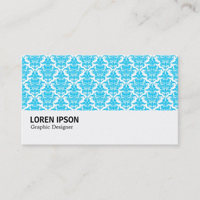 Carte De Visite Hi-Phi - 0226 Sky Blue Damask (Devant)