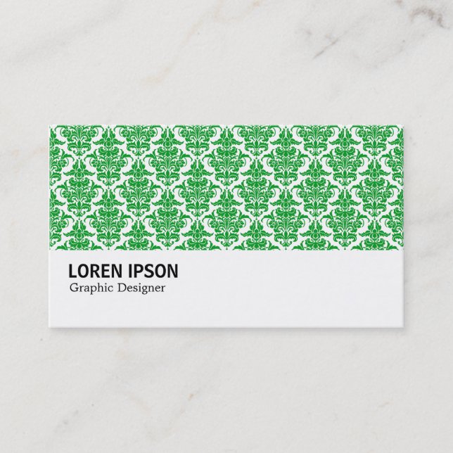 Carte De Visite Hi-Phi - 0230 Grass Green Damask (Devant)