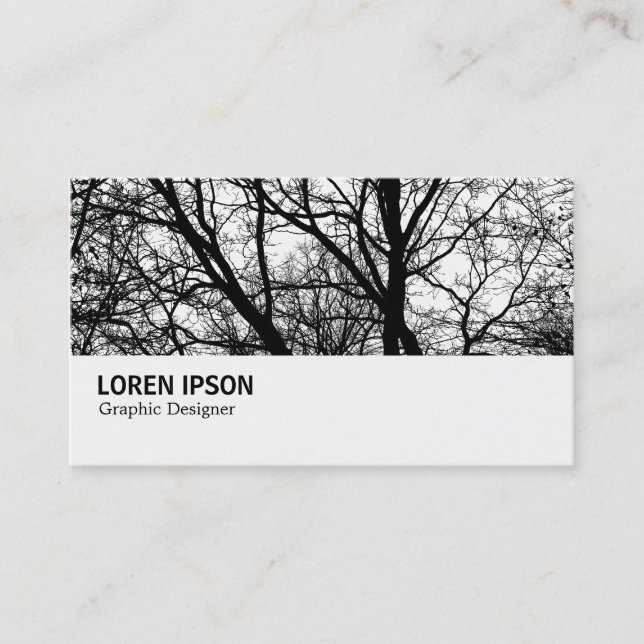 Carte De Visite Hi-Phi - 0281 - Branches silhouettées HC (Devant)