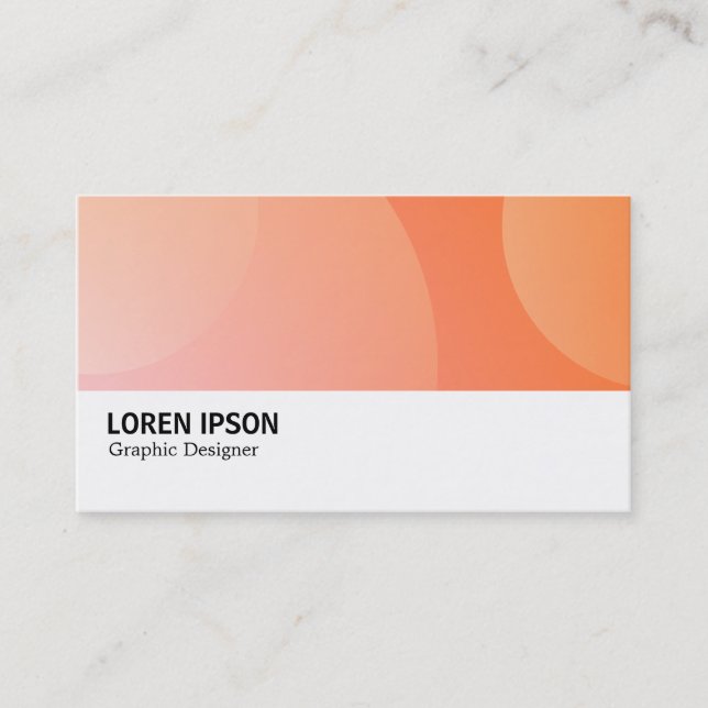 Carte De Visite Hi-Phi - 069 - Orange Bubbles (Devant)