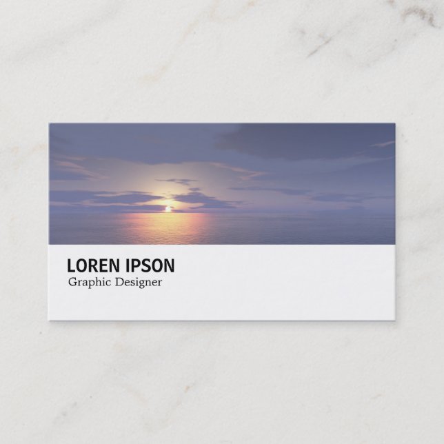 Carte De Visite Hi-Phi - lever/coucher de soleil (Devant)