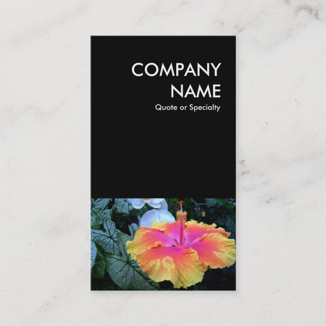 Carte De Visite hibiscus (Devant)