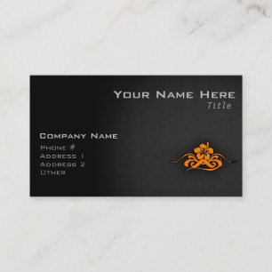 Carte De Visite Hibiscus tropical orange