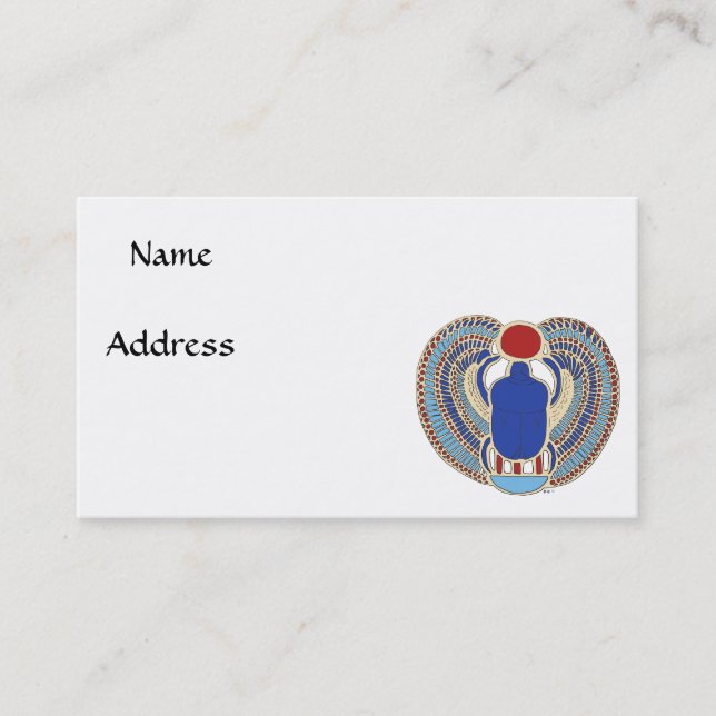 Carte De Visite Hiéroglyphe de Tutankhamon (Devant)