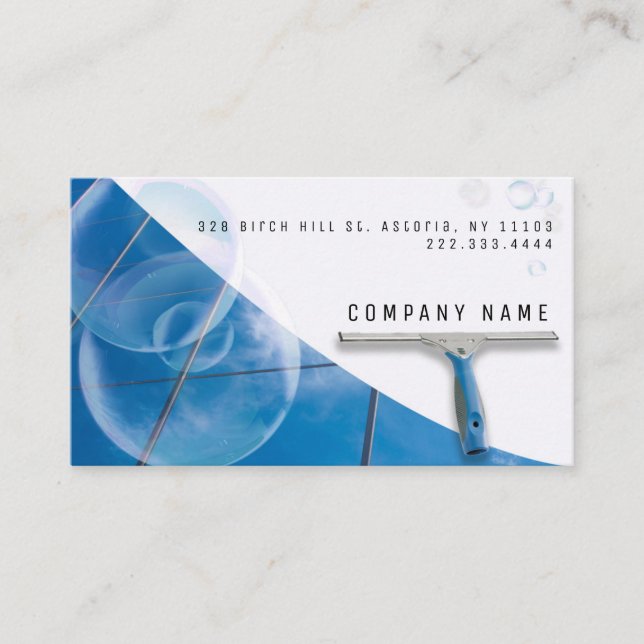 Carte De Visite High Buildings Window Cleaning Service Company (Devant)