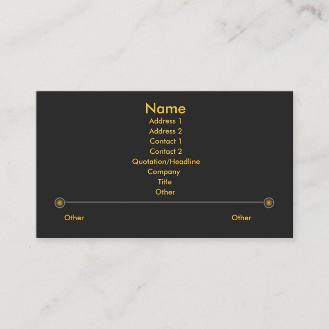 Carte de visite High Tech X (Devant)