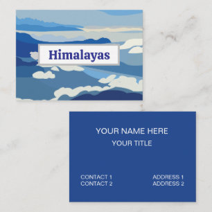 Carte De Visite Himalayas Montagnes Asie Voyage