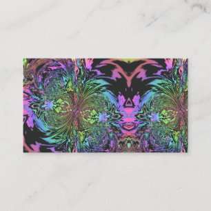Carte De Visite Hippie Boho Floral Tie Dye Arc-en-ciel