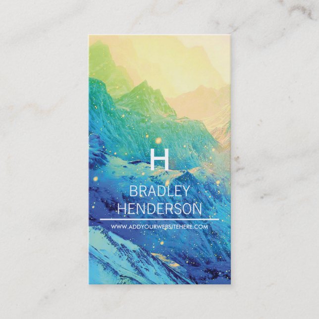 Carte De Visite Hiver personnalisé (Devant)