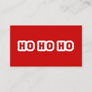 CARTE DE VISITE HO HO HO