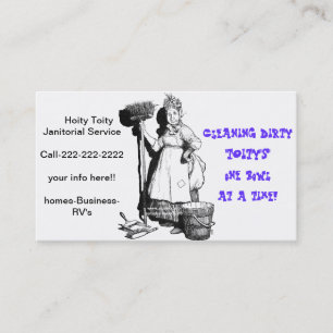 Carte De Visite "Hoity Toity de concierge "