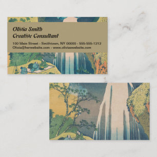 Carte De Visite Hokusai Amida Cascade Japon