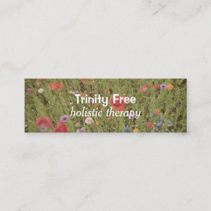 Carte de visite holistique floral minimal de