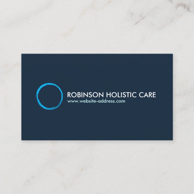 Carte De Visite Holistique, Naturopathe, Santé, Santé, Logo Zen (Devant)
