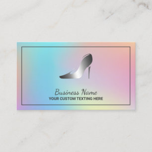 Carte De Visite Hologramme de la boutique de chaussures