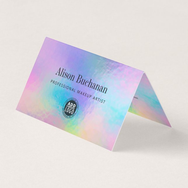 Carte De Visite Hologramme Manager Rainbow Iridescente (Devant)