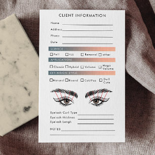Carte De Visite Hologramme tendance Eyelash Extensions Client Lash