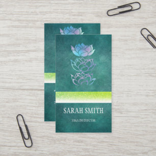Carte De Visite Hologramme vert professionnel moderne