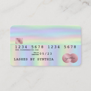 Carte De Visite Holographe Holographe Holographique