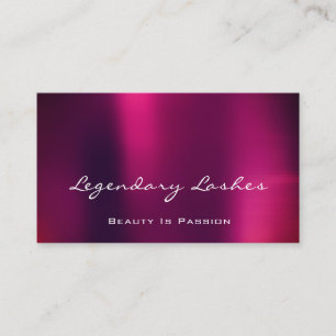 Carte De Visite Holographe professionnel de maquillage Berry viole