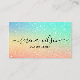 Carte De Visite Holographie Glittering Holo cheveux de maquillage