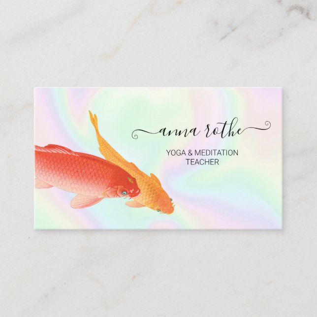 Carte de visite holographique de Koi Fish (Devant)