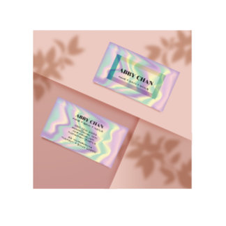Carte De Visite Holographique Salon de beauté Hair Skin Nails