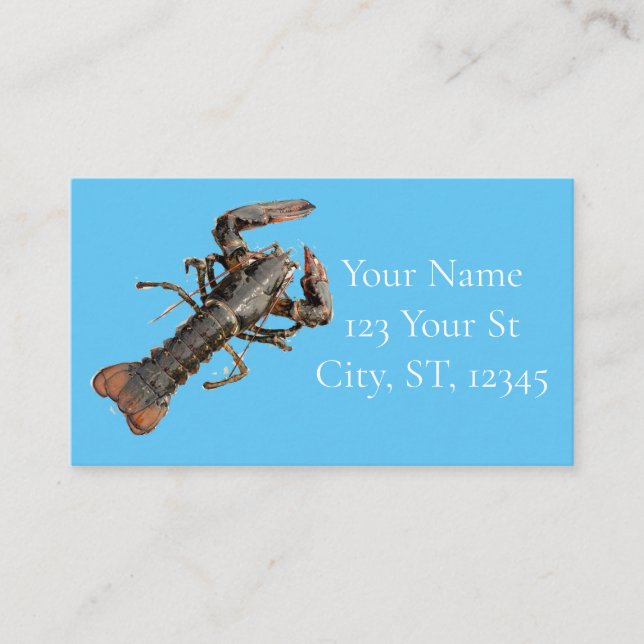 Carte De Visite Homard frais du Maine Thunder_Cove (Devant)