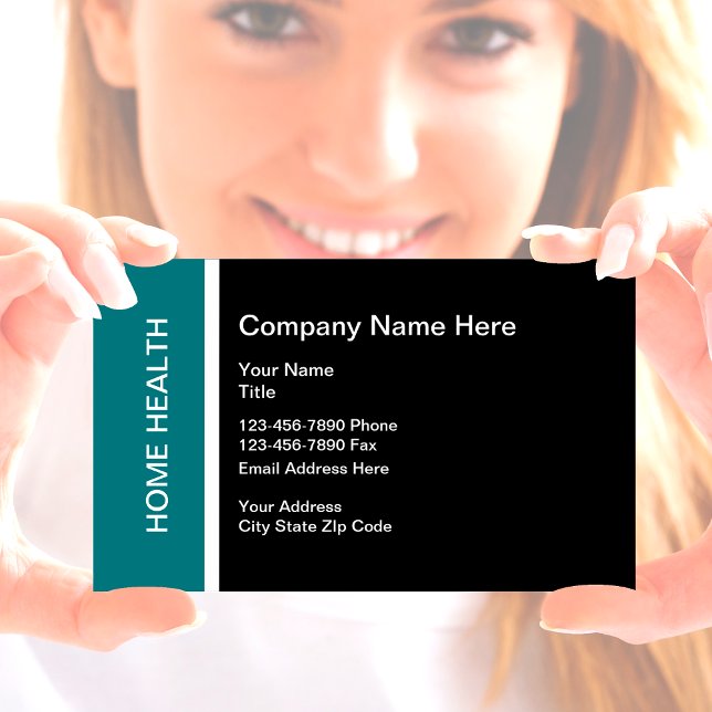 Carte De Visite Home Health Agency Design (Créateur téléchargé)
