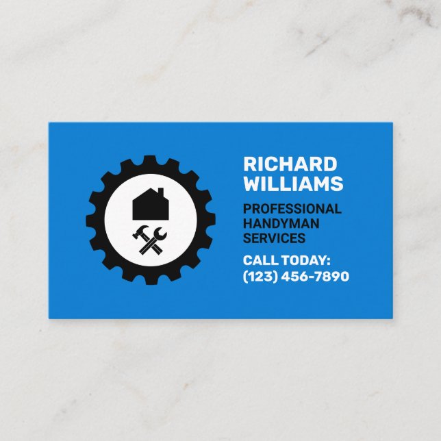 Carte De Visite Home repair logo handyman (Devant)