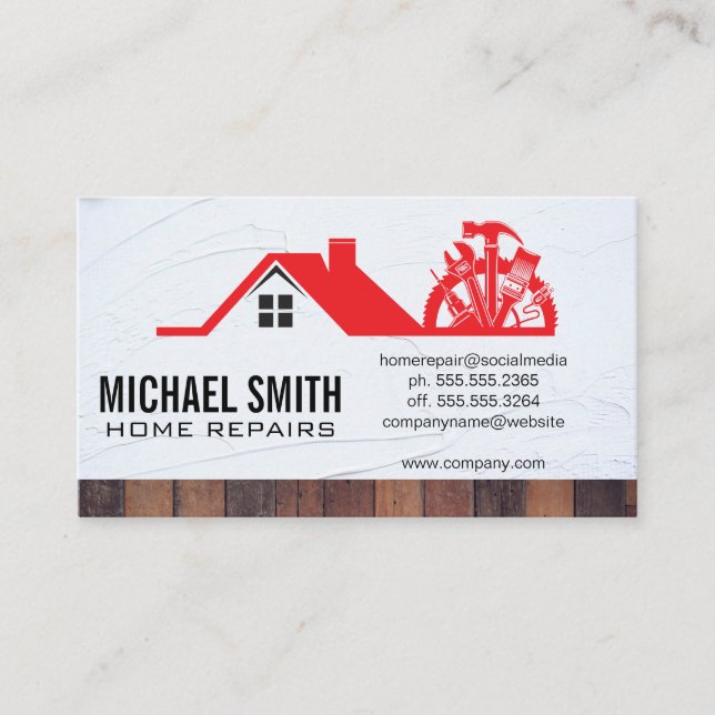 Carte De Visite Home Repair | Property Management (Devant)