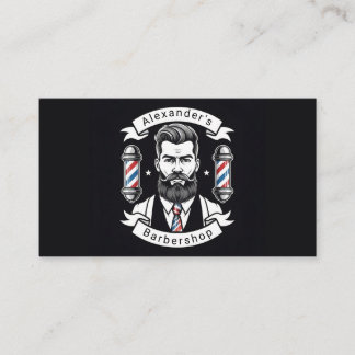 Carte De Visite Homme barbu moderne
