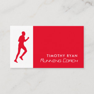 Carte De Visite Homme Coureur, Athlétisme sportif, entraîneur spor