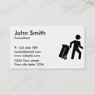 Carte De Visite Homme de déchets