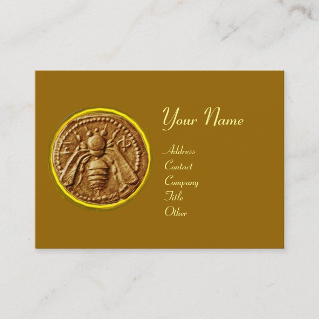 CARTE DE VISITE HONEY BEE, BEEKEEPER APIARIST (Devant)