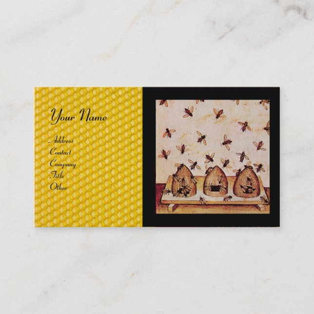 CARTE DE VISITE HONEY BEE HAUTES, MAINTIEN DE L'OEUVRE, MAINTIEN D (Devant)