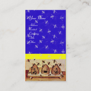 Carte De Visite HONEY BEE, MAINTIEN DES OEUVRES, bleu