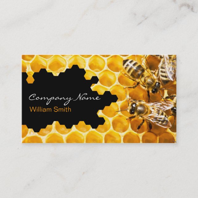 Carte De Visite Honey Seller - Beekeeper (Devant)