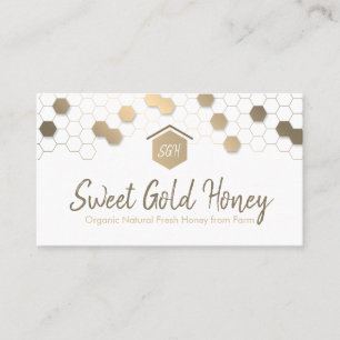 Carte De Visite Honeypeb Gold Home Immobilier