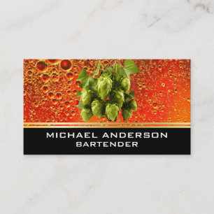 Carte De Visite Hops et orge Amber Ale Beer