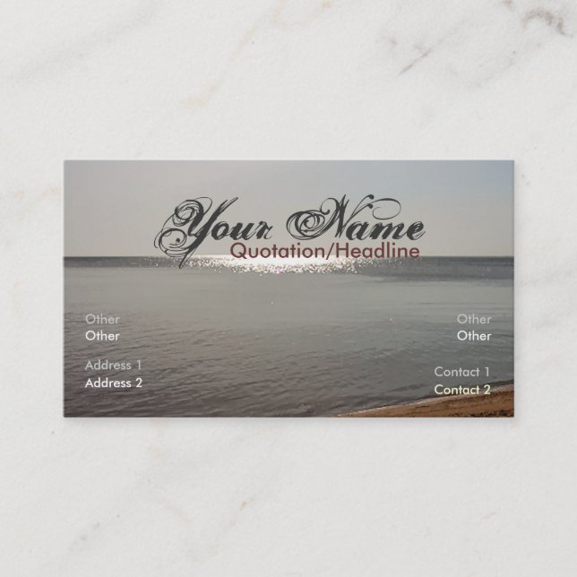 Carte de visite Horizon Waves (Devant)
