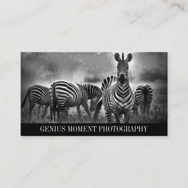 Carte de visite horizontal de photo (Devant)