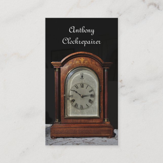 Carte De Visite Horloge sonnante antique décorative (Devant)