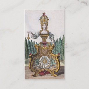 Carte De Visite Horloger vintage drôle de costume d'horloge de