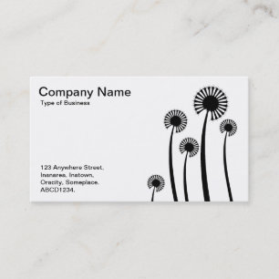 Carte De Visite Horloges DandyLion - Noir sur Blanc