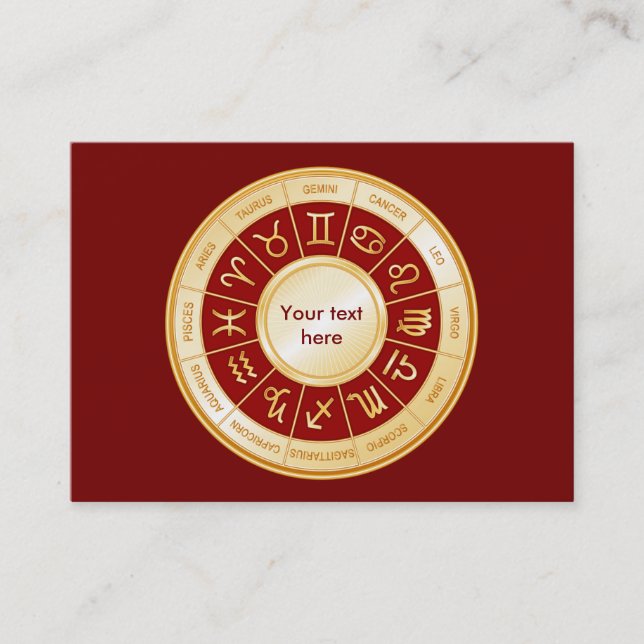 Carte De Visite Horoscope Mandala (Devant)