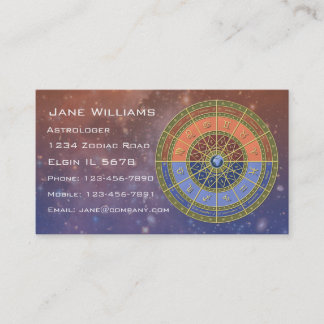 Carte De Visite Horoscope Zodiac