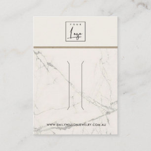 CARTE DE VISITE HORS BLANC GRISE TEXTURE MARBRE CLIP CHEVEUX AFFIC