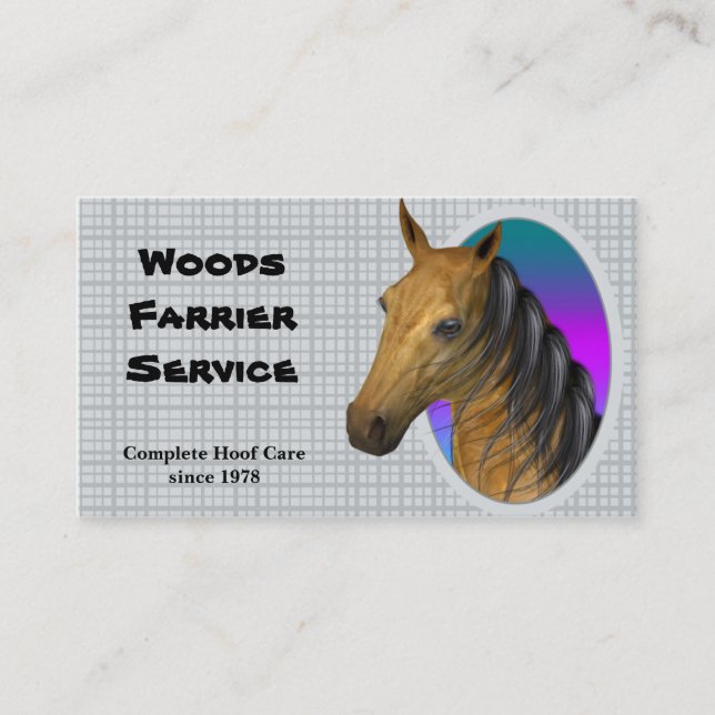 Carte de visite Horse Farrier (Devant)